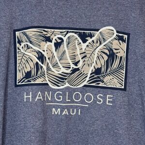 Hang Loose Maui T-Shirt Graphic Tee Tropical Palm Trees Men's Size‎ L